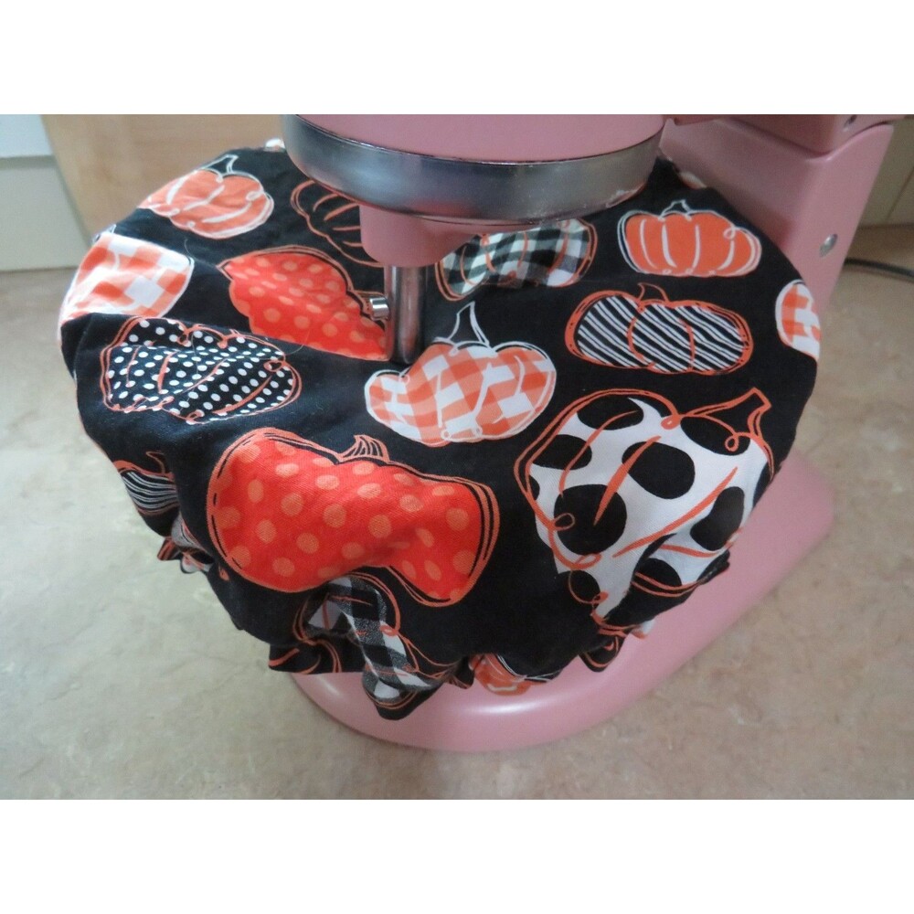 Kitchenaid Bowl Cover, Reversible Pumpkins, Fall Bows Mixer Bowl Cover 4.5 QUART